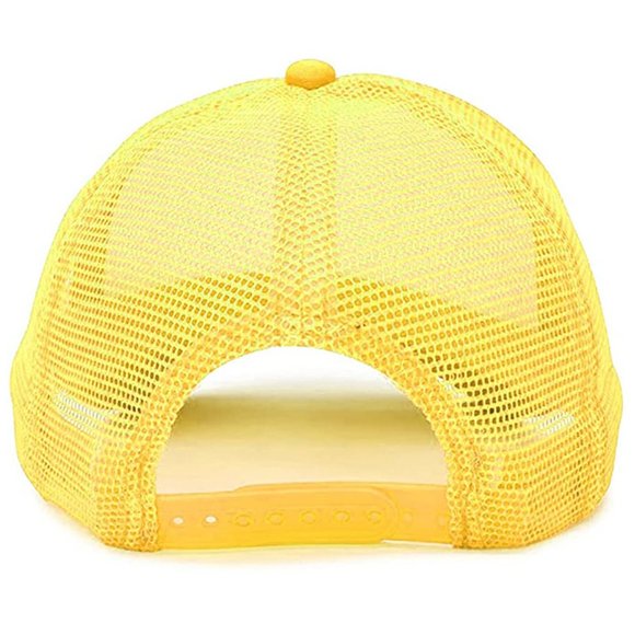 NEW Denver Nuggets Skyline Retro Rainbow Foam Trucker Mesh Snapback Hat YELLOW - Picture 2 of 2